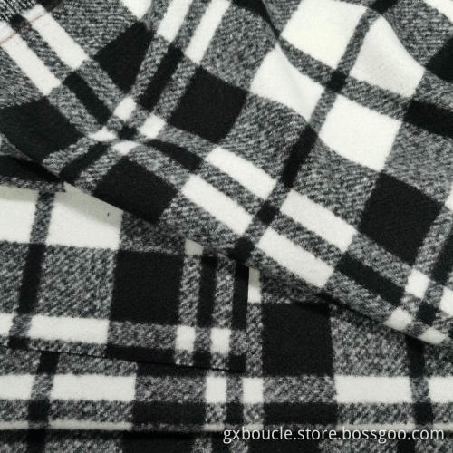 Boucle fashion checked design fabric